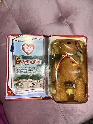 2000 TY McDonald's Teenie Beanie Baby #6 Germania International Bear New In Box • $10
