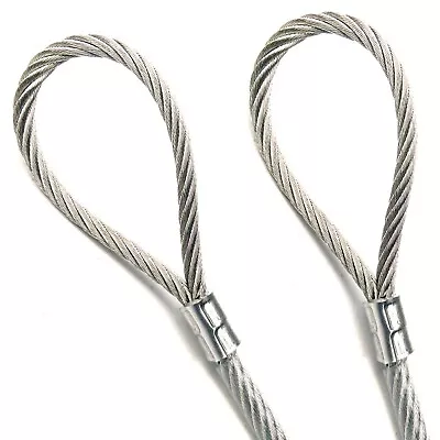 Stainless Steel Braided Cable 1/8  Coated To 3/16  7x19 Strand Core Grade 304 • $23.75