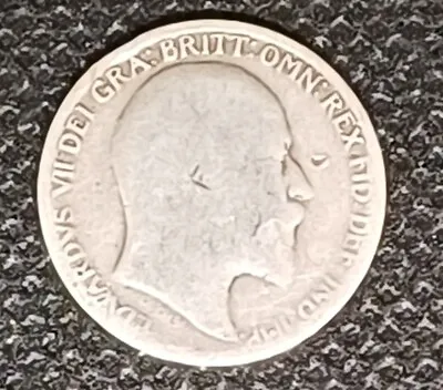 1909 King Edward VII .925 Silver Sixpence • £4.99