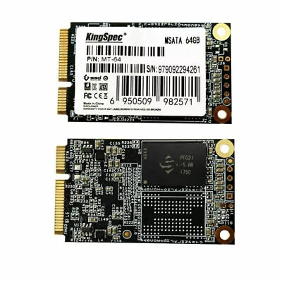 $31.90 • Buy KingSpec 64GB 128GB 256GB 512GB 1TB MSATA SSD MINI SATA Solid State Drive