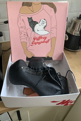 £40 • Buy Jeffery Campbell Leather Lace Up Boots