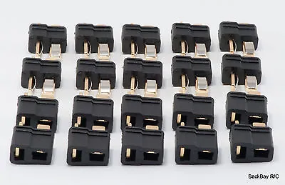 10 Pack: 10 Male / Female Pair Black T-Connector Plug / Deans Style - 60+ Amps • $13.49