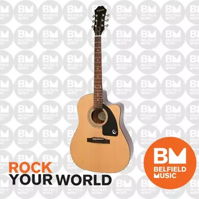 Epiphone AJ-100CE Acoustic Guitar Jumbo Natural W/ Cutaway & Pickup - EE1CNACH1 • $549