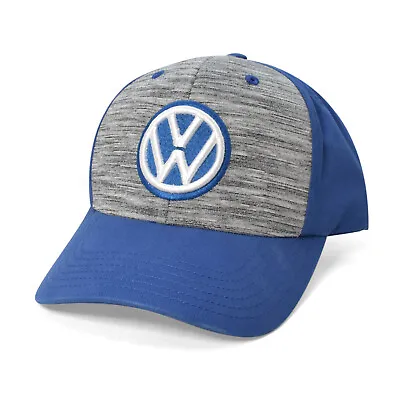 Volkswagen Blue Logo Baseball Cap With Brushed Look Front • $26.99