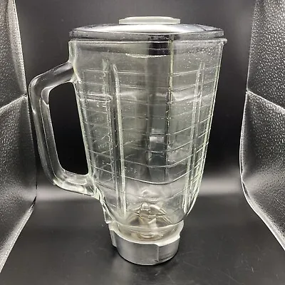 $22.99 • Buy Oster Glass Blender Jar W/ Lid Regency Kitchen Center Replacement 5 Cup