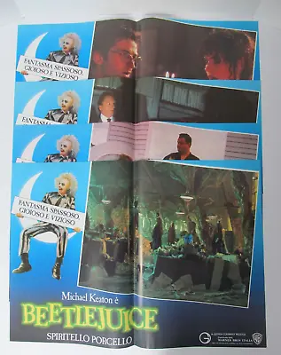 Beetlejuice 1988 Movie Poster Lot Of 4 Authentic 26 X18  Warner Bros Vintage.!! • $150