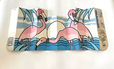 Vintage Auto Sun Visor Car Shade Windshield Cover Flamingos Design 1985 • $15