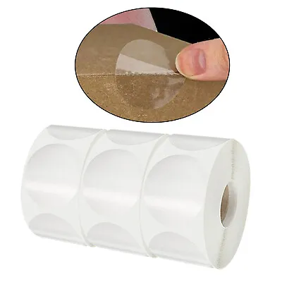 $9.97 • Buy 3000pcs Round Stickers Circle Transparent Sealing  Seal Tape Supplies