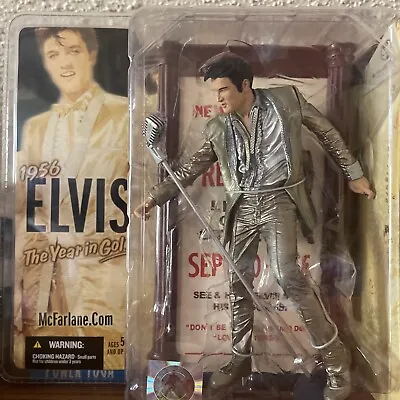 McFarlane Toys Elvis Presley 1956 The Year In Gold 4th Edition 2005 Figure • $48.89