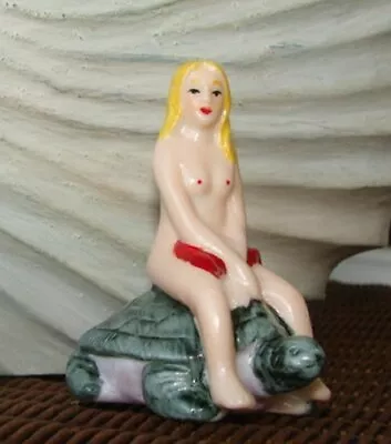 Vintage Ceramic Blonde Bathing Beauty Girl Figurine-for Mermaid Bath Or Aquarium • $38