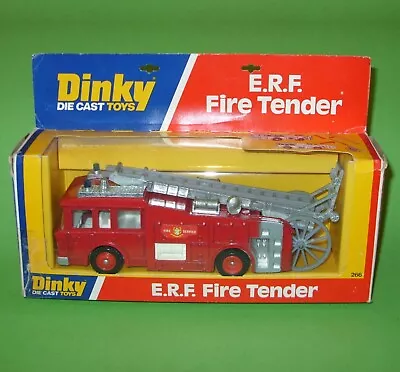 £44.99 • Buy Dinky / 266 ERF Fire Tender With Grey Ladder / Boxed