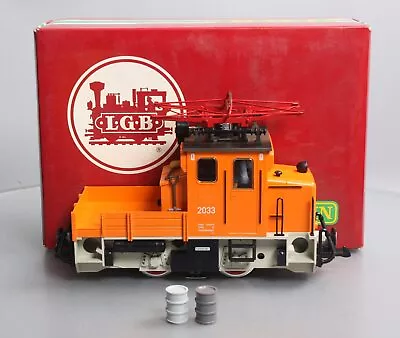 LGB 2033 G Scale Schoema Electric Work Locomotive EX/Box • $130.55
