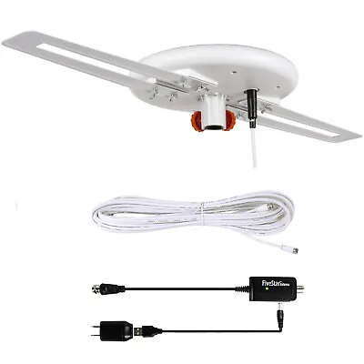 HDTV Outdoor Amplified TV Antenna 360° Omni-Directional Digital HD 1080P 4K • $39.12