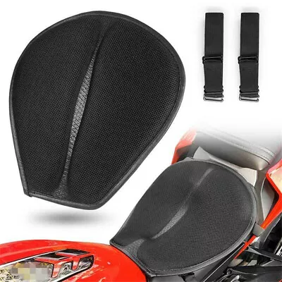 Motorcycle 3D Mesh Fabric Pad 5-Ply Breathable Shock Absorb Seat Cushion Cover   • £20.27