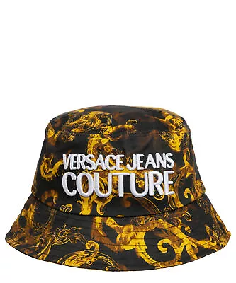 Versace Jeans Couture Hat Men E76GAZK06-EZG267_EG89 Black - Gold Cotton • $152.90