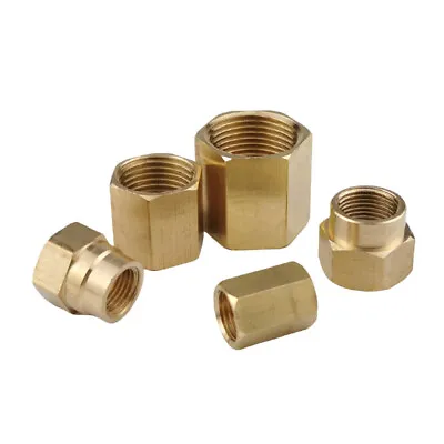 1/8  1/4 3/8 1/2 3/4  BSP Female Hex Pipe Fitting Brass Reducer Socket Connector • £1.78
