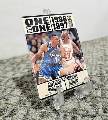 1996-97 Upper Deck Collector's Choice One On One #356 Hardaway VS MJ • $1.75