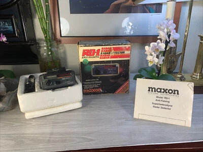 $79.99 • Buy Vintage Maxon RD-1 Anti Falsing Radar Detector New+Box+Manual WORKS