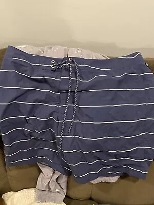 J. Crew Mens Swim Trunks Sz 36 Blue Striped • $14