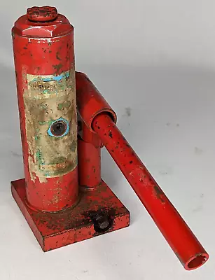 Vintage Heydar Red 2 Ton Hydraulic Bottle Jack With Bar • $14.99