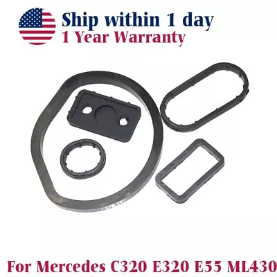 New Oil Filter Housing Gasket Oil Cooler Seal Kits Fits Mercedes W203 W208 W209 • $8.44