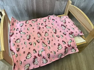 Baby Dolls Blanket Quilt Bedding Set Pram Annabelle Born Handmade 43cm Unicorn • £14.99