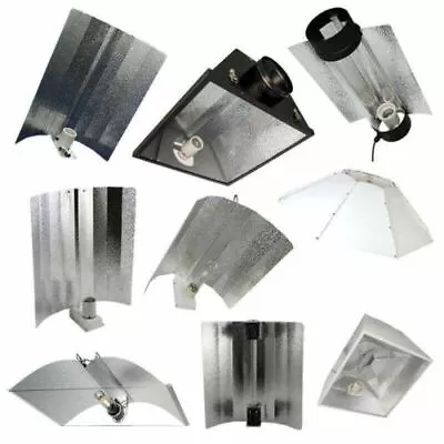 £19.99 • Buy Reflector Euro Wing Cool Air Cooled Parabolic Adjustable CFL 315W Hydroponics AL