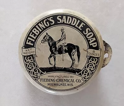 Vintage Fiebing's Saddle Soap Tin Fiebing Chemical Company Milwaukee Wisconsin • $6