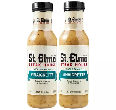 St. Elmo Steak House World Famous Vinaigrette Salad Dressing 2-Pack 12.5 Fl. Oz • $31.95