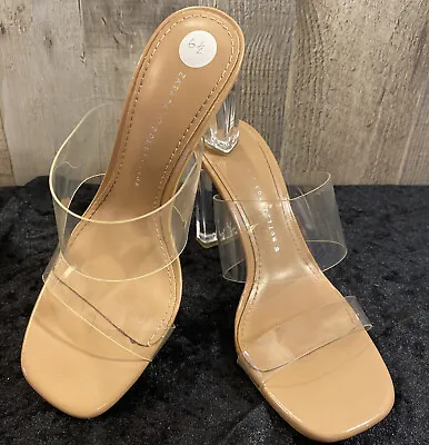 $24.99 • Buy ZARA BASIC COLLECTION Clear Heel Pump Shoes Women's Sz EUR 35 US 6.5