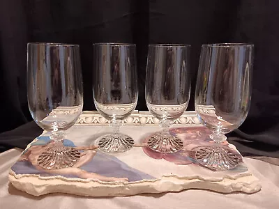 4 Mikasa THE RITZ Contemporary Crystal Ice Tea / Frozen Drink Glasses Set • $49.99