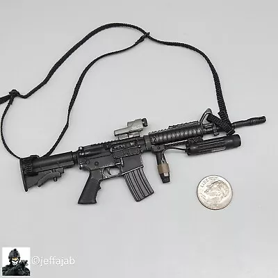 1:6 BBI M4 Rifle W/ Reflex Sight & Tac Light For 12  Figures • $14.99