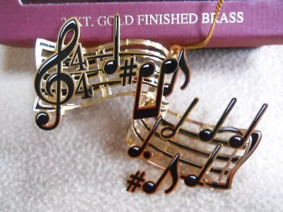 BALDWIN BRASS Treble Clef Music Note Christmas Ornament • $14.99