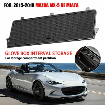 Black Central Armrest Box Storage Divider Plate For Mazda MX-5 RF Miata 2015-20 • $13.99