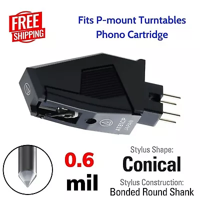 Phono Cartridge Conical Stylus Needle For Linear Tracking P Mount Turntables T4P • $75.35