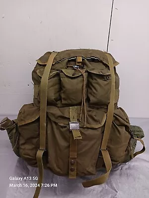 Large ALICE Pack With Frame 1976 & Two Canteens + 1 Water Bladder • $130