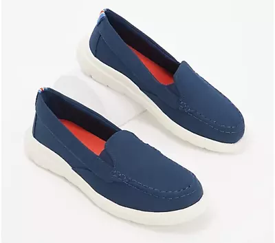 Sperry Slip-On Captain's Moc Sneakers Captain's Moc Dress Blues SIZE 7.5 M NIB • $28.79