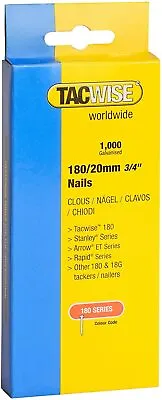 Tacwise All Sizes 18 Gauge Brad Nails18g Galvanised 180 Type For Nail Guns • £6.61