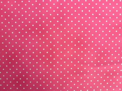 Cream Spot On Salmon Robyn Pandolph Cotton Fabric (112cm Wide Per Meter) • $12