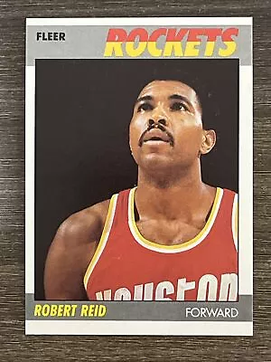 Robert Reid 1987 Houston Rockets 87-88 Fleer Basketball #91 Of 132 Nrmt Fresh • $1