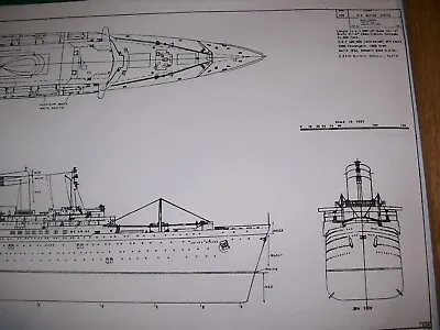 SS UNITED STATES    Liner    Ship  Model Boat Plans • $22.99