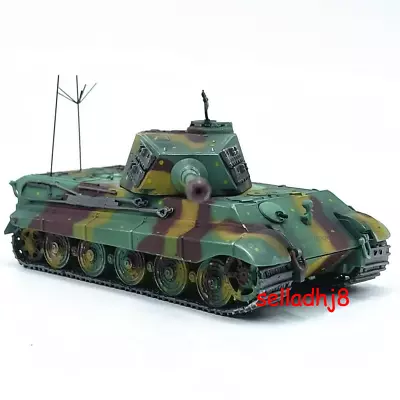 New 1/72 Scale WWII German Army Tiger II - 1944 Tank Tricolor Camouflage Model • $80.66