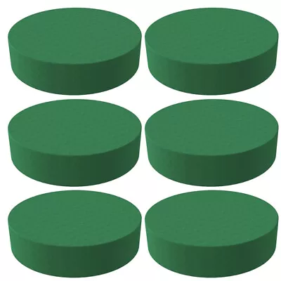 6 Pcs Round Floral Foam Bricks Wet Wedding Flowers Block Florist Supplies 8CM • £4.98