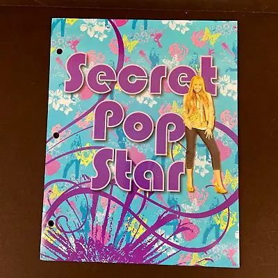 Disney Hannah Montana Secret Pop Star Pocket Folder For 3 Ring Binder Miley • $6.99