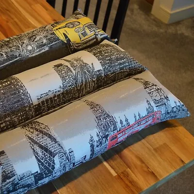 Luxury Upholstery Fabric Draught Excluders Door Stoper Cushion  London -New York • £4.99