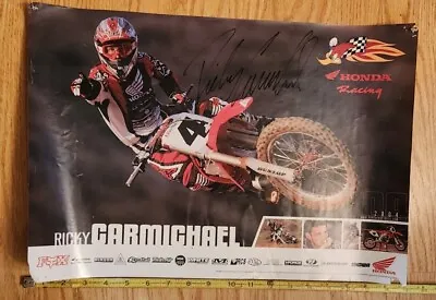 Ricky Carmichael Signed Autograph  Poster NASCAR MOTOCROSS Racing • $37.99