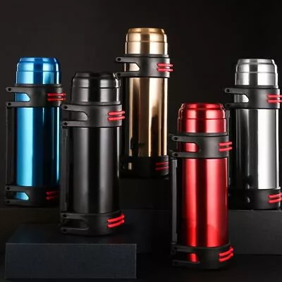 2l Thermos Flask Stainless Steel Unbreakable Vacuum Handle Drinks Outdoor Bottle • $38.37