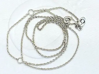 $39 • Buy Authentic Pandora Silver Fine Classic Cable Chain Necklace 45cm Adjustable