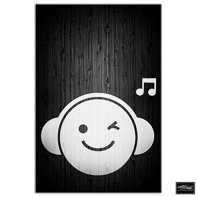 Music Man Abstract  Illustration BOX FRAMED CANVAS ART Picture HDR 280gsm • £19.99