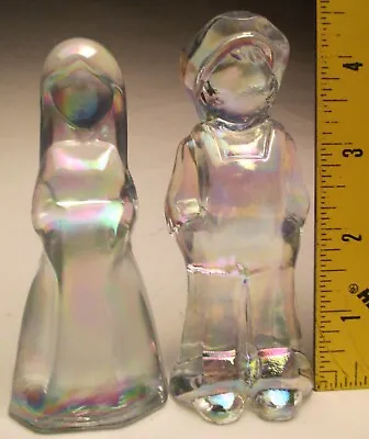 Mosser Special Order Vi Hunter 1980's Glass Josh & Jenny Crystal Iridized Finish • $24.99